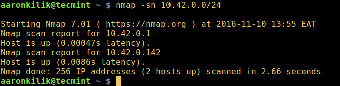 linux 命令行查ip,查找在线主机的 IP 地址，让对方无处遁形！