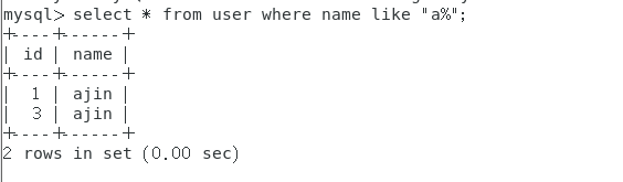 MySQL查询命令