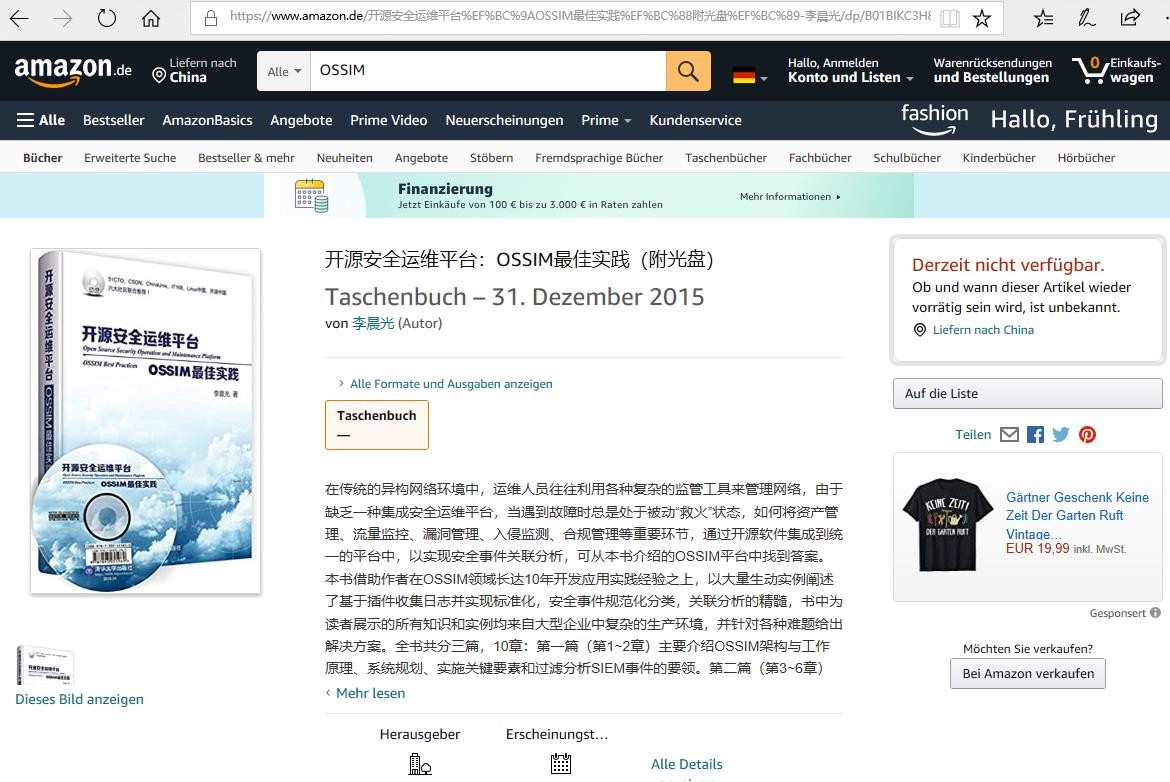 本人独著多部计算机畅销书,经由亚马逊（Amazon）出口至英、美、德、法、荷、加、澳等国图书市场