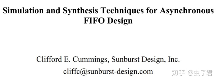 异步fifo_【推荐】数字芯片异步FIFO设计经典论文