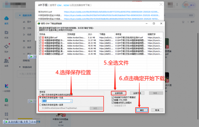 idm批量下载百度网盘文件