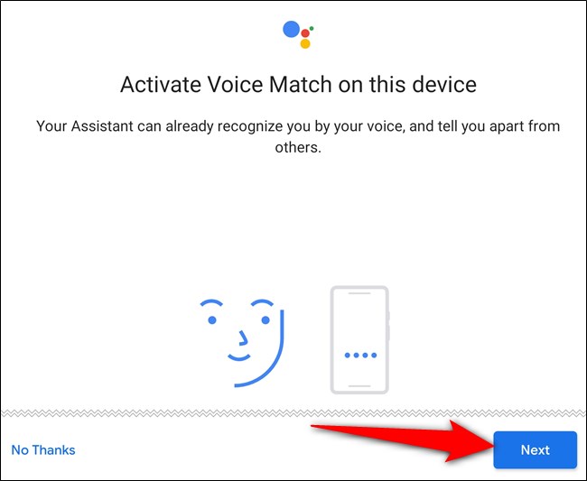 Activate Voice Match