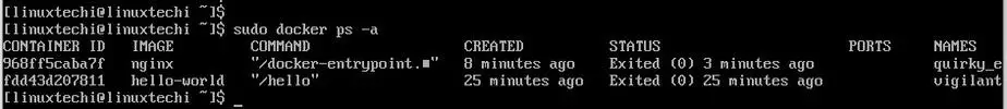 docker-ps-a-command-archlinux