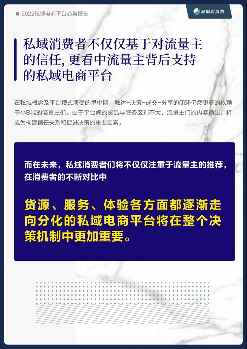 蓝本蓝科技：私域解读|2022年私域电商平台趋势报告--浪潮新消费