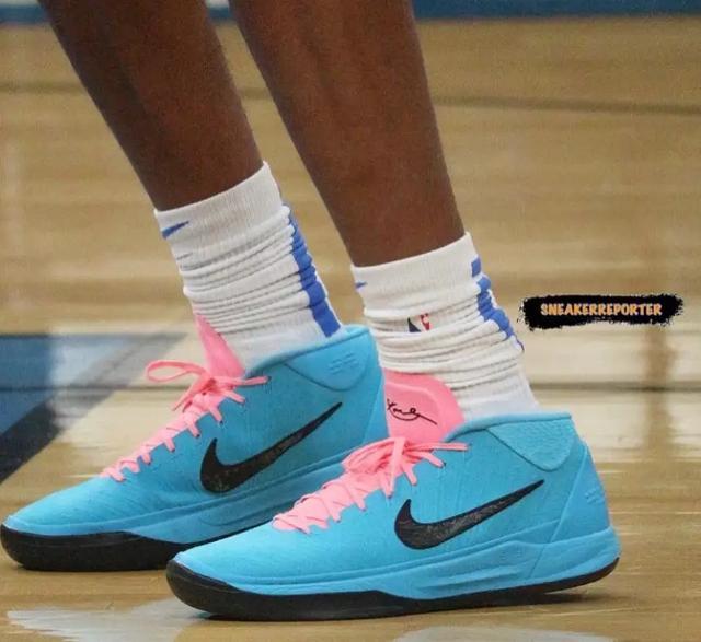 vs2019 配色_nba球员上脚:基德穿aj13湖人配色,莫兰特的保罗乔治4代