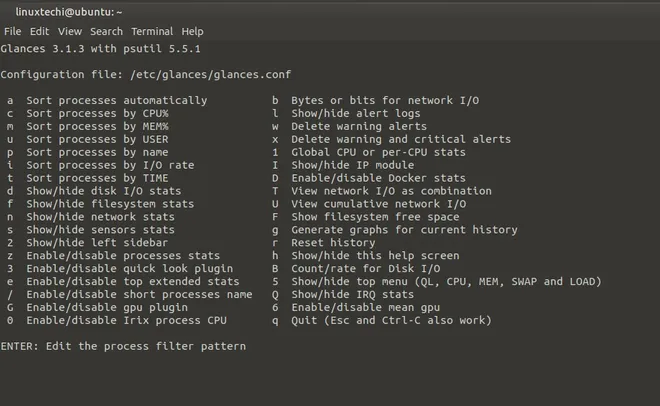 Glances-Help-Linux