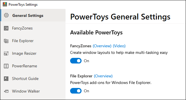 Microsoft PowerToys 0.72 download the new