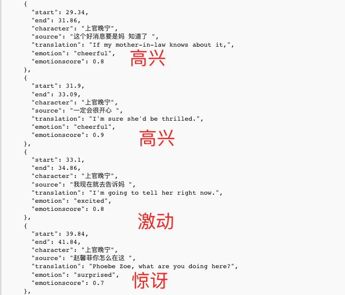 使用大模型进行情感预测、角色标记等