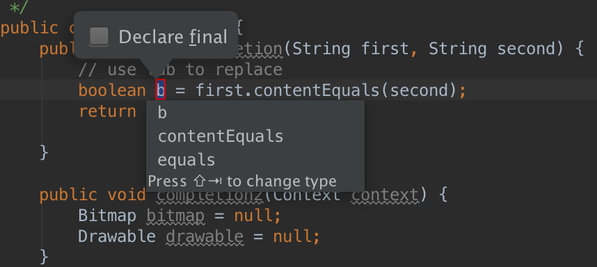 android studio no suggestions,android studio for experts android dev summit2015