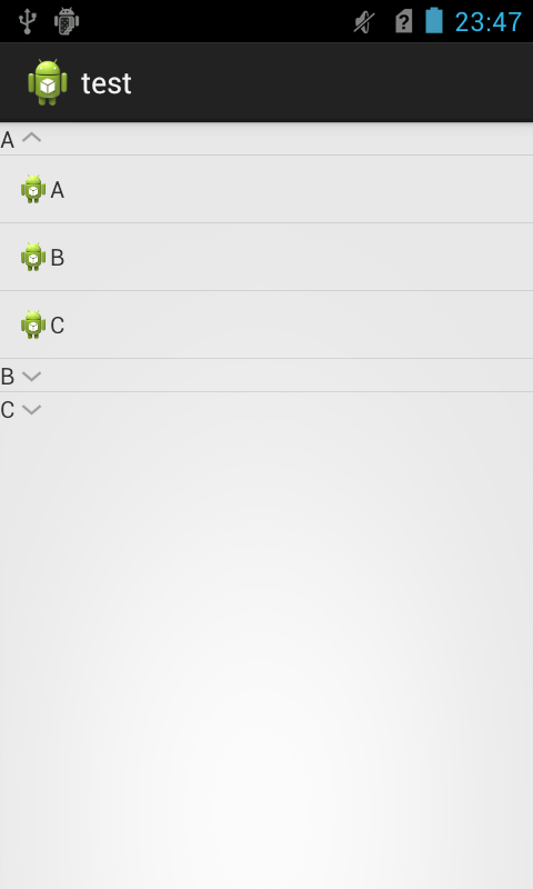 android expandablelistview简单应用,android ExpandableListView简单例子