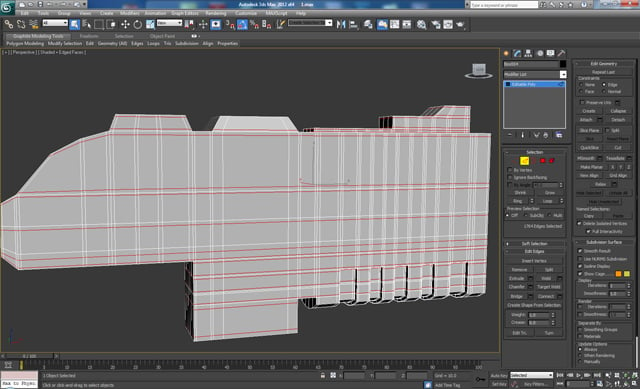 3D Studio Max モデリング チュートリアル未来的なボルトガン