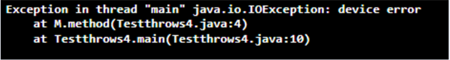 Java throws关键字