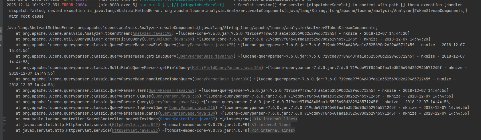 SpringBoot<span style='color:red;'>整合</span>Lucene<span style='color:red;'>实现</span>全文检索【<span style='color:red;'>详细</span>步骤】【附<span style='color:red;'>源</span><span style='color:red;'>码</span>】