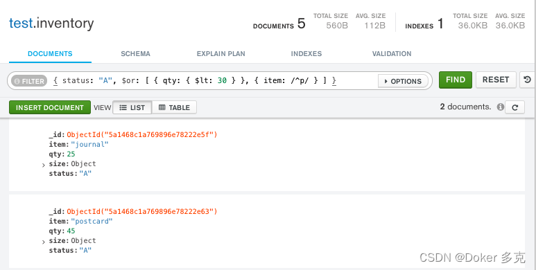 MongoDB 使用（CRUD） 详解