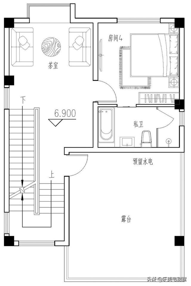 7.5米宽10米户型图图片