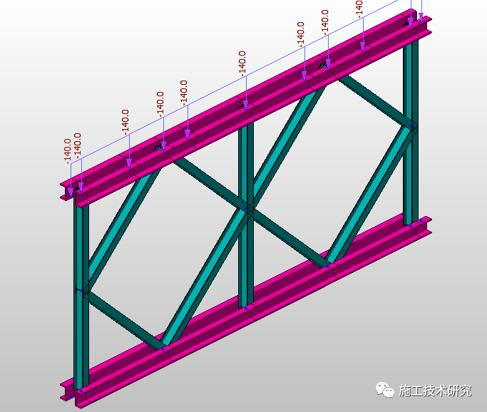受力性能是不同于单片的,大多数设计的支承点都是在贝雷片间的花窗架