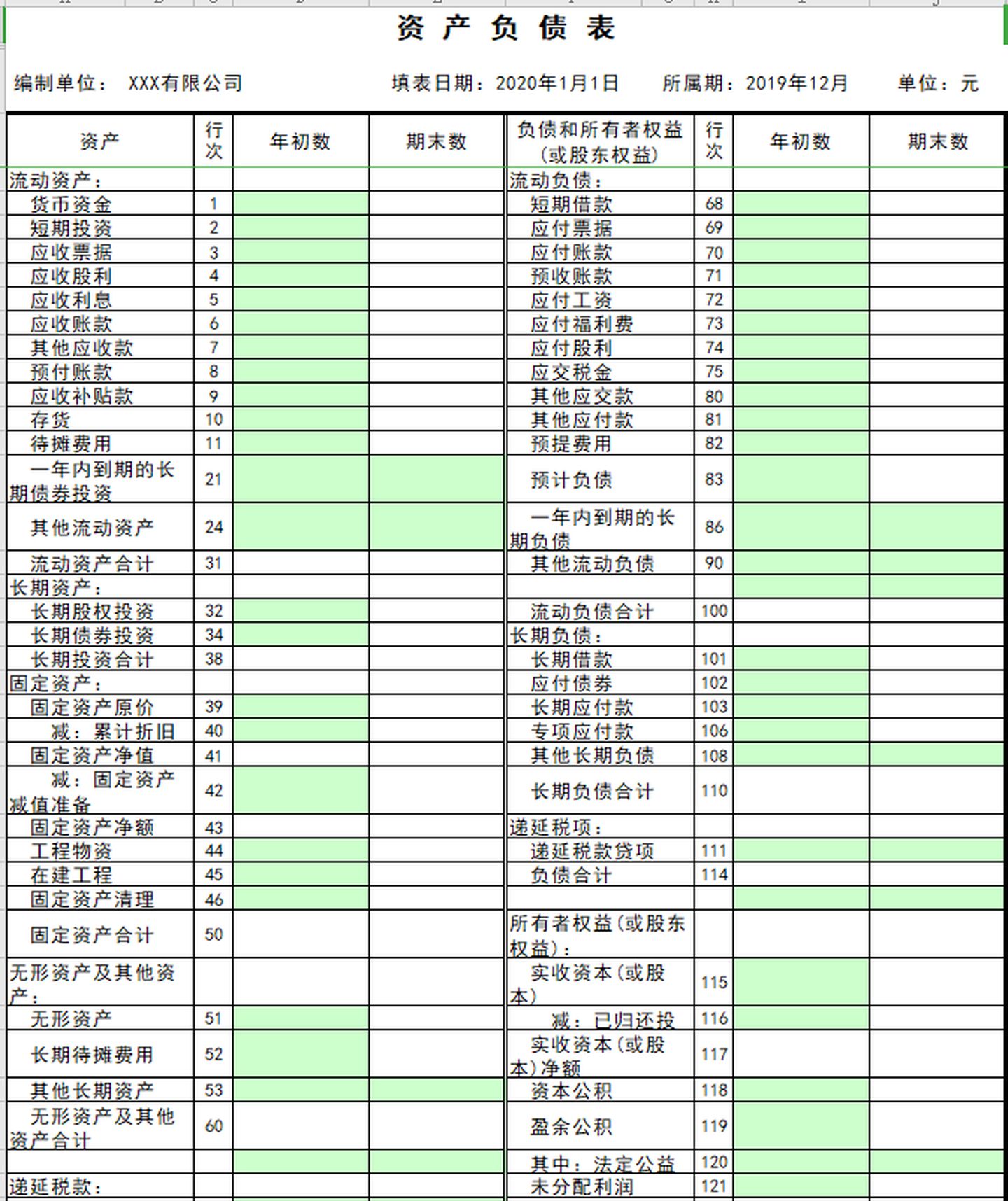 表內包含有會計科目,憑證錄入,打印,資產負債表,利潤表,等表格,數據均