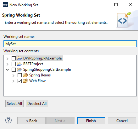 Spring development in MyEclipse