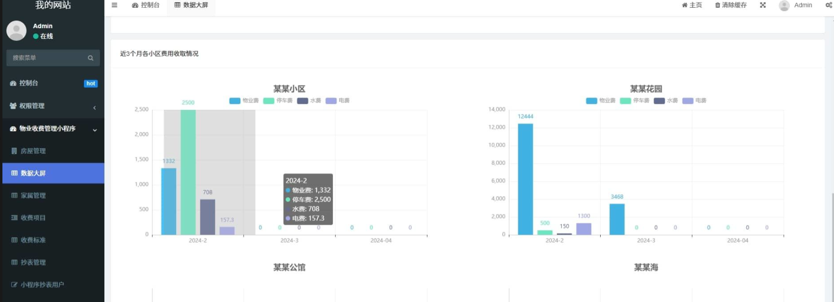 物业收费管理小程序系统源码_数据分析_04