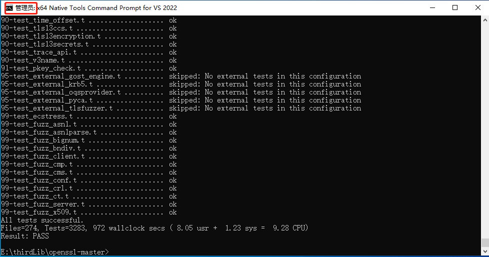 Openssl win10 x64编译