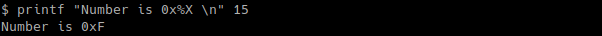 Print Hexadecimal Format