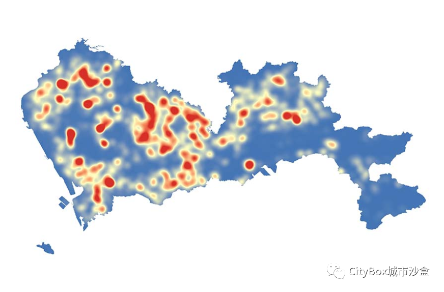 深圳市城市更新区域关注程度分析数据，tiff格式，附数据可视化，精细到区县
