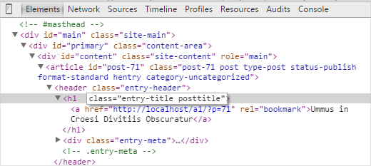 Editing HTML code in inspect element tool