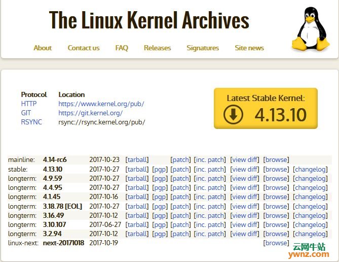 镜像安装linux选择内核版本,在CentOS和Ubuntu中安装Linux Kernel 4.13.10