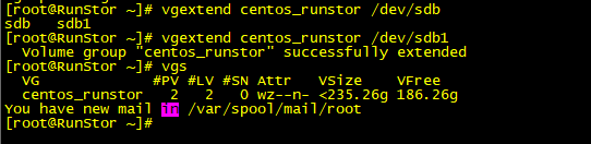 Linux之LVM卷分区扩容（新添加磁盘扩容）