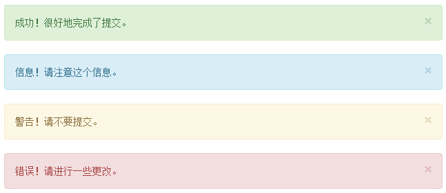 Bootstrap 警告信息（Alerts）使用介绍