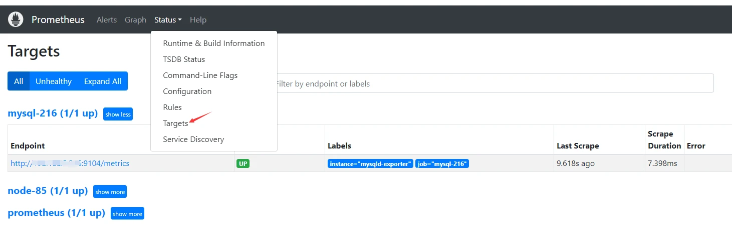 二进制安装包安装Prometheus插件安装（mysql_exporter）