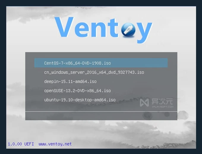 Ventoy 启动菜单