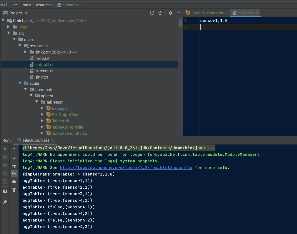 Flink从入门到真香(19、使用flink table api 输出到文件和kafka)