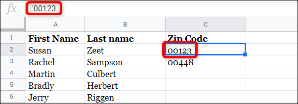 While the formula editor has the apostrophe, the cell doesn't actually show it.