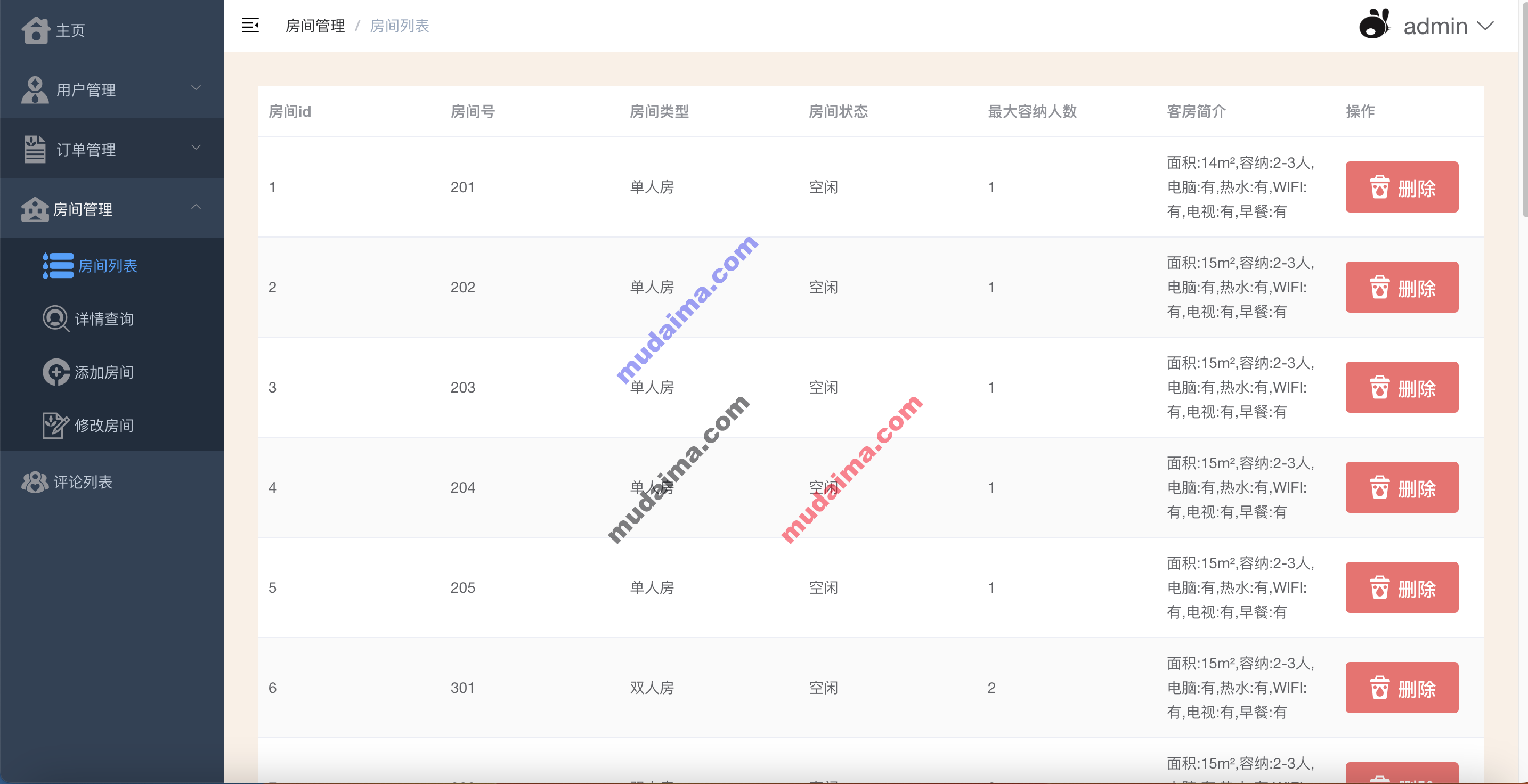 【S093】Springboot Vue酒店管理系统项目源码  前后端分离  java源代码 含文档