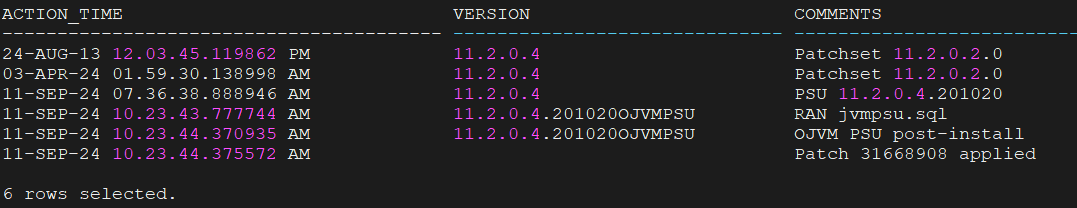 Oracle 11gR2打PSU补丁详细教程