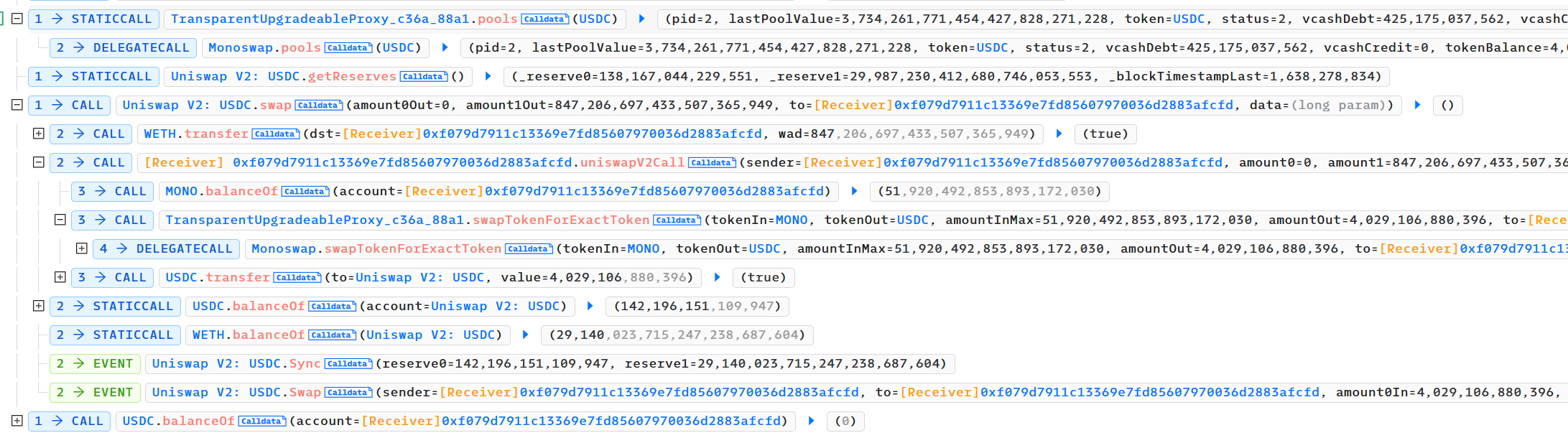 Defi安全-Mono攻击事件分析--etherscan+phalcon