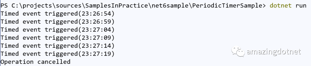 .NET 6 新特性 PeriodicTimer