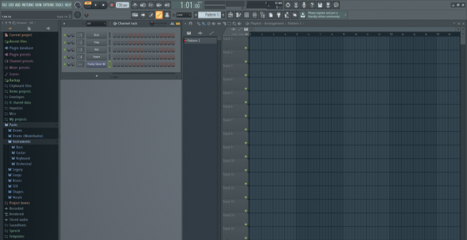 FL Studio software main interface