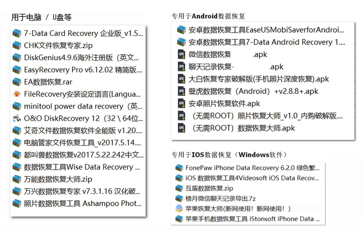 别慌，你的数据或许还有救！（内整理有大量数据恢复软件）