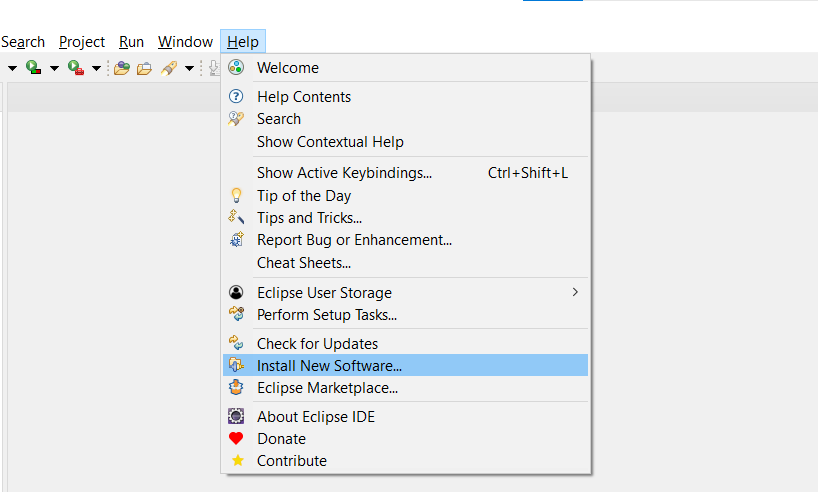 Eclipse Help - Install New Software