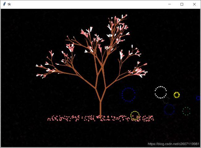 python炫酷烟花表白源代码,python 实现漂亮的烟花_python浪漫星空代码