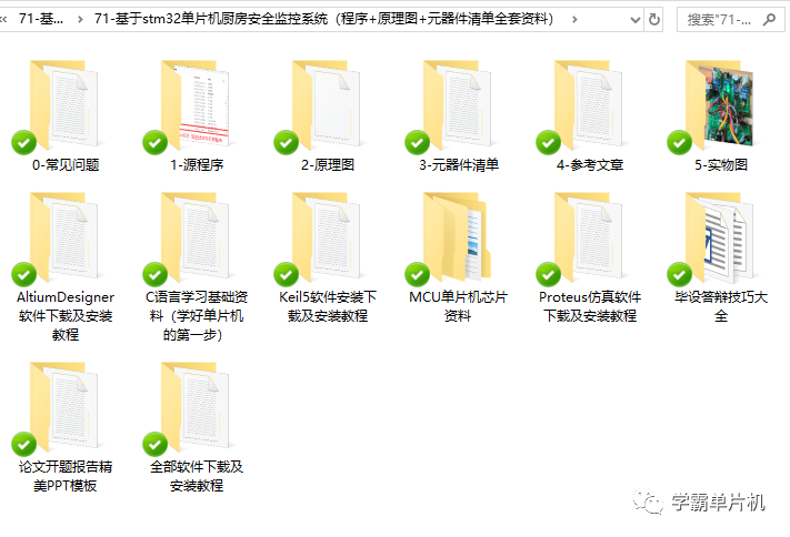 71-基于stm32单片机厨房安全监控系统源程序、原理图、元器件清单实物制作