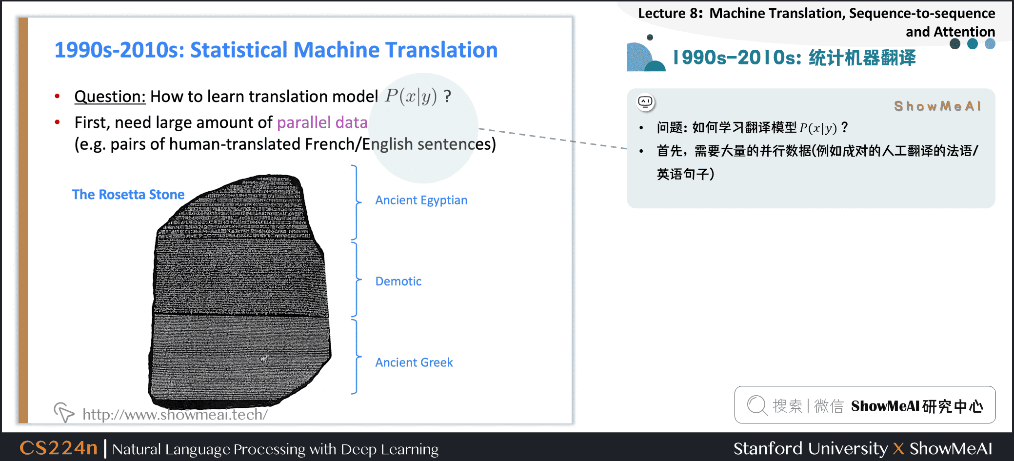 1990s-2010s：统计机器翻译