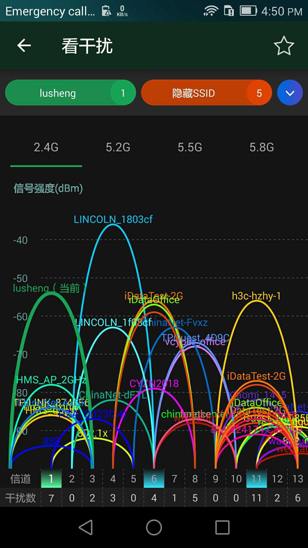 androidwifi热点信道wifi热点配置最优信道示例代码