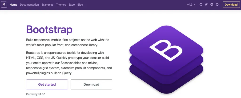 Bootstrap official website