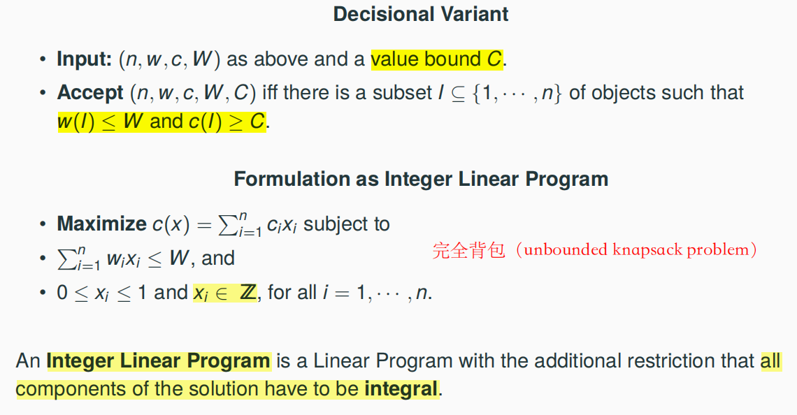 decisional variant