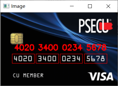 【Opencv入门到项目实战】（九）：项目实战|信用卡识别|模板匹配|（附代码解读）