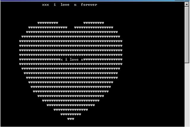 行设置网络优先级如何实现电影中黑客耍帅画面c用dos黑屏制作表白爱心
