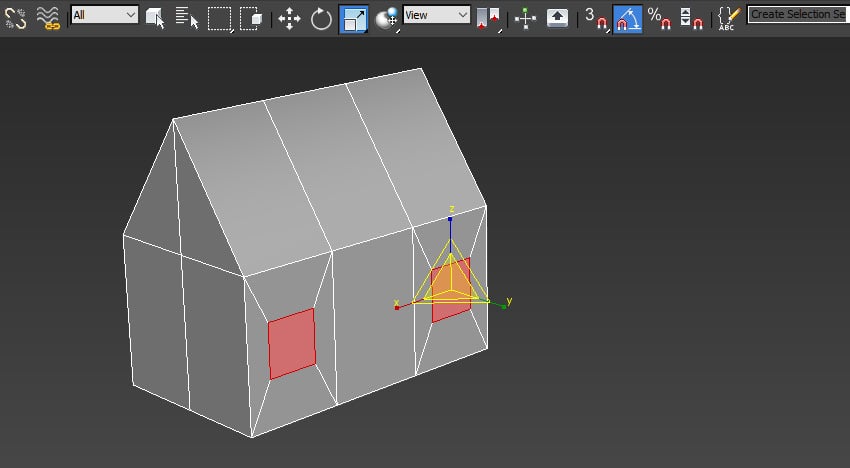 Image of using the scale tool to edit the size of the windows